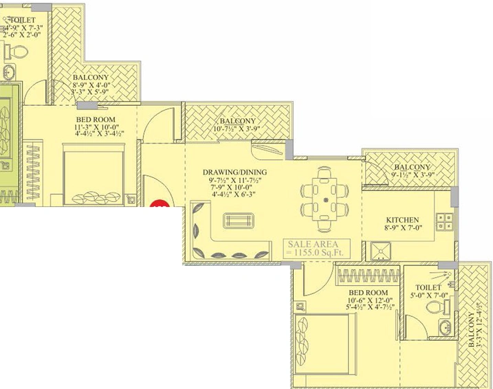 2 BHK Flat in Chordias G4 in Ajmer Road, Jaipur - Image 765680