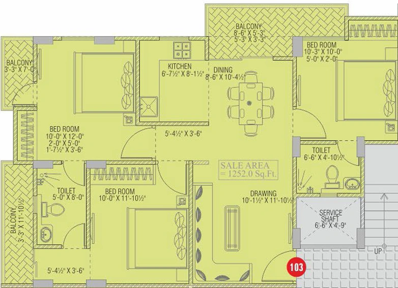 3 BHK Flat in Chordias G4 in Ajmer Road, Jaipur - Image 765681