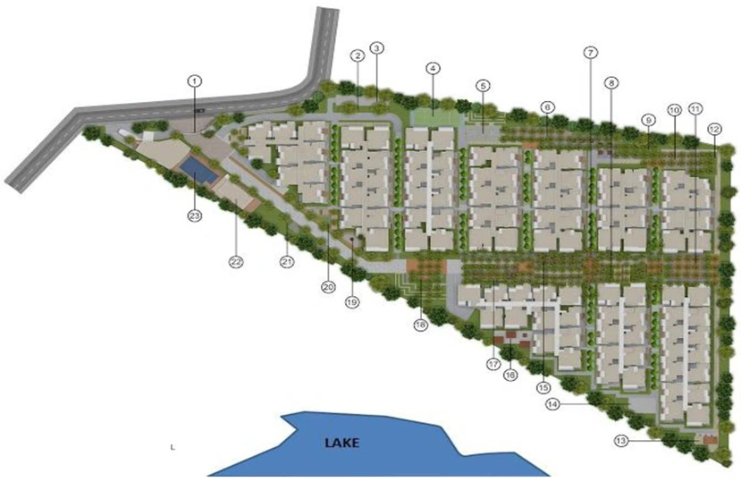 Master Plan of Mana Tropicale in Varthur, Bangalore - Image 221298