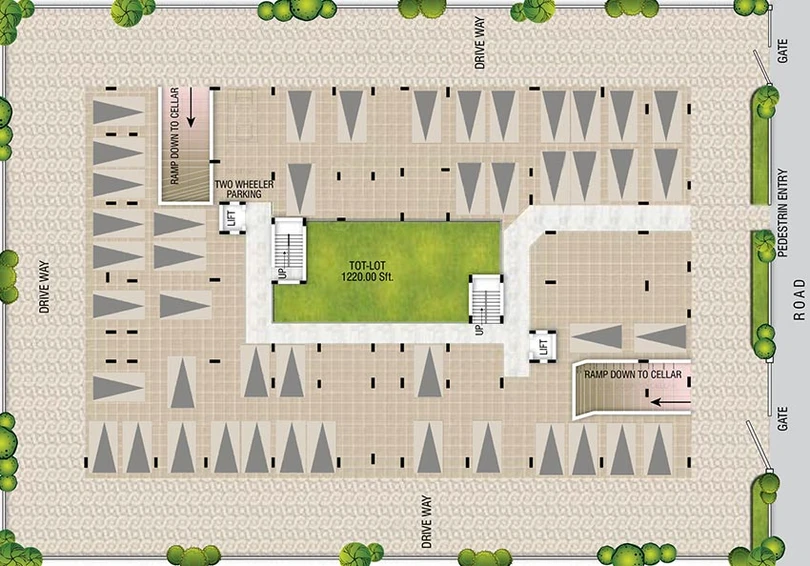 Master Plan of Sai Vamsee Brindavan in Hafeezpet, Hyderabad - Image 221351