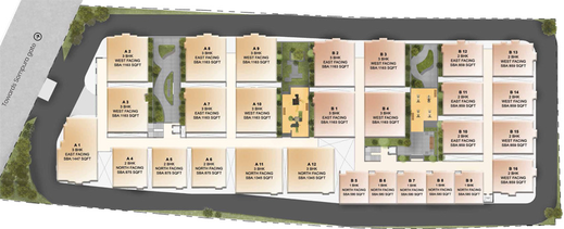 Master Plan of Modern 312 West in Sarjapur Road, Bangalore - Image 221371