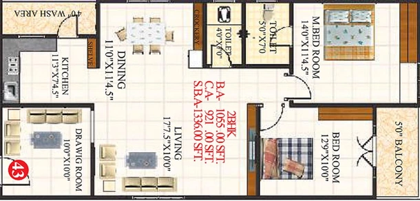 2 BHK Flat in Sri Karthikeya Bliss in Bachupally, Hyderabad - Image 832506