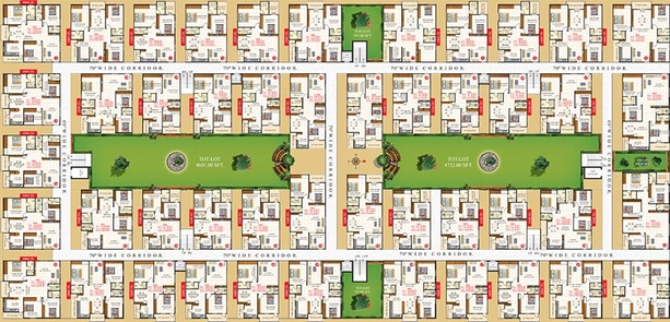 Floor Plan of Sri Karthikeya Bliss in Bachupally, Hyderabad - Image 221419