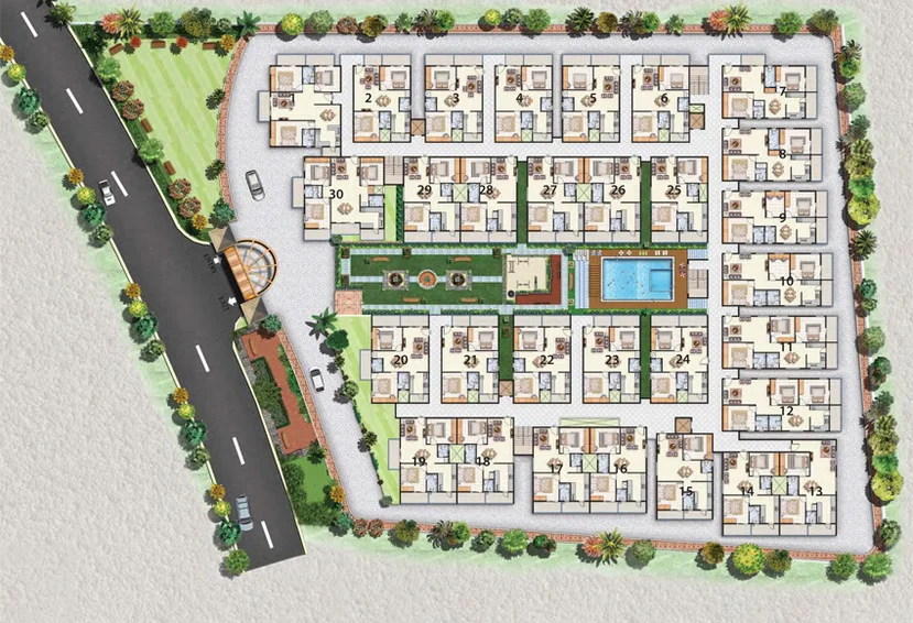 Master Plan of Sai Vandana Brundavan in Doddakannelli, Bangalore - Image 221489