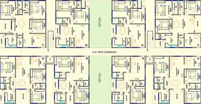 Floor Plan of Cyber Shanti Nilaya in Bandlaguda Jagir, Hyderabad - Image 221507