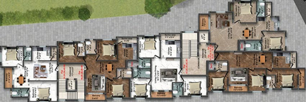 Floor Plan of Rohaan Ashoka in Medavakkam, Chennai - Image 221514