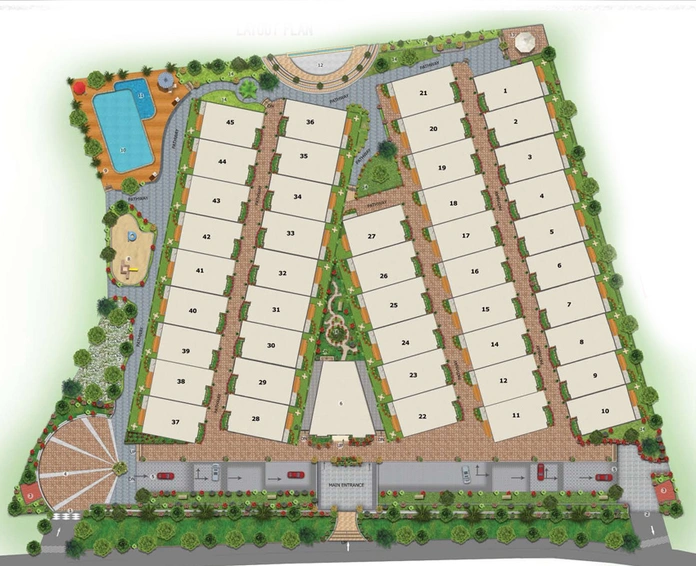 Master Plan of Saiven The Hamptons in Sarjapur, Bangalore - Image 221526