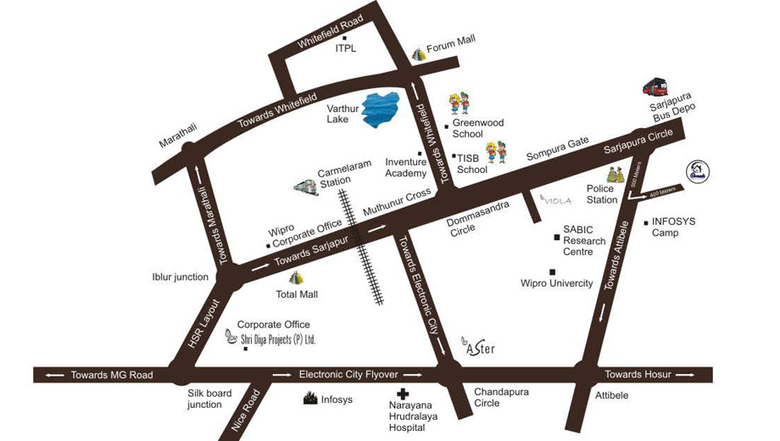 Master Plan of Shri Diya Viola in Sarjapur Road, Bangalore - Image 221557