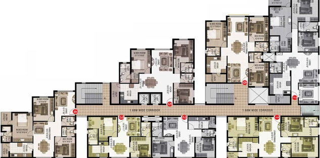 Floor Plan of Srinivasa Classic in Sarjapur Road, Bangalore - Image 221635