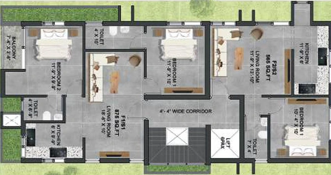 Floor Plan of Sri Hari Ananta in Poonamallee, Chennai - Image 221645
