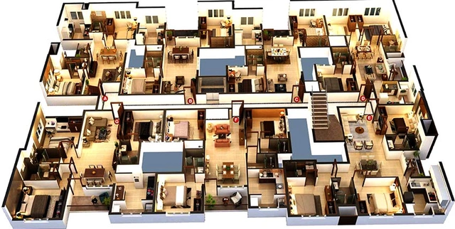Floor Plan of Vaanam Summer Garden in Saligramam, Chennai - Image 221716