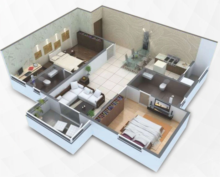 2 BHK Flat in AIMA Vivansaa Aurigaa in Volagerekallahalli, Bangalore - Image 832648