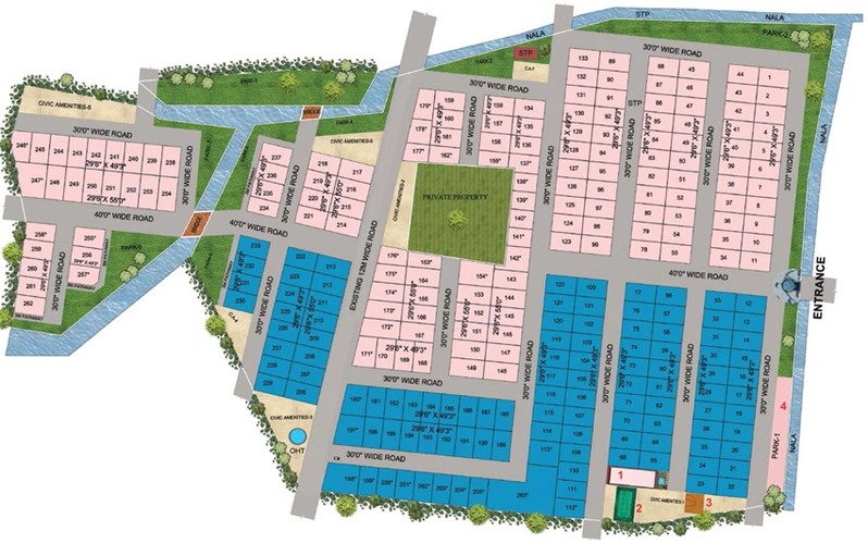 Master Plan of Yashasvi Green Avenues in Sarjapur Road, Bangalore - Image 221760