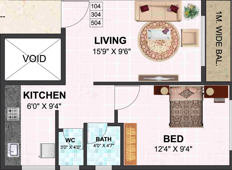 1 BHK Flat in Rachana Lakshmi in Panvel, Navi Mumbai - Image 771936