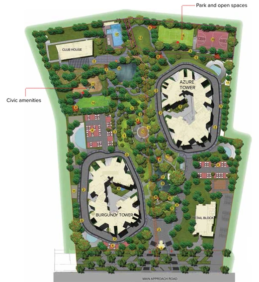 Master Plan of Brigade Exotica in Old Madras Road, Bangalore - Image 221814