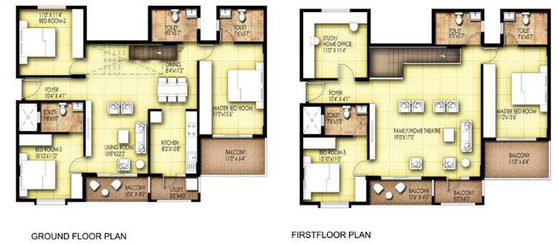 6 BHK Duplex in Bright Wave King George Avenue in Sarjapur, Bangalore - Image 832693