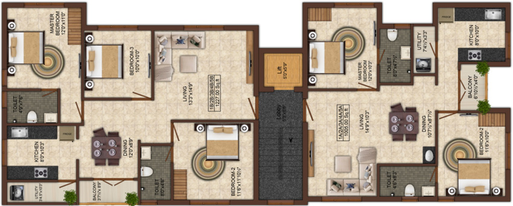 Floor Plan of India Tranquil in Anna Nagar, Chennai - Image 221855