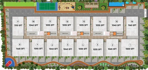 Master Plan of Aakanksha Royal Palms in Shankarpally, Hyderabad - Image 221891