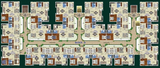 Floor Plan of Confident Jade in Sarjapur Road, Bangalore - Image 221898