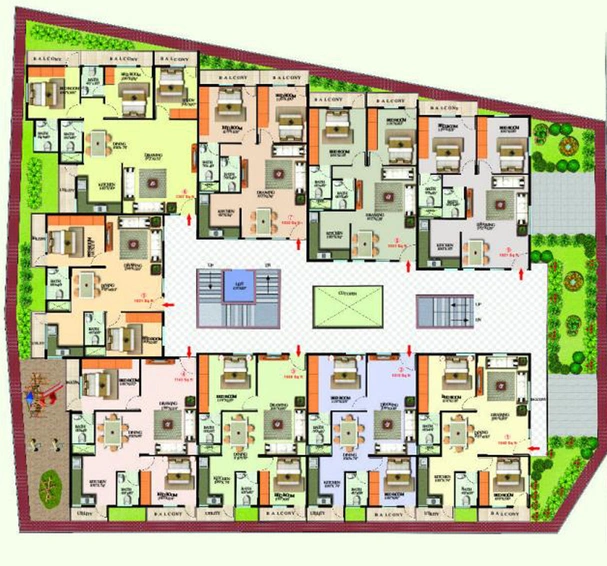 Master Plan of Design Tech Brindavan in Sarjapur Road, Bangalore - Image 221915