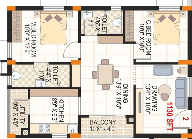 2 BHK Flat in Alpine Satpura in Shankarpally, Hyderabad - Image 833124