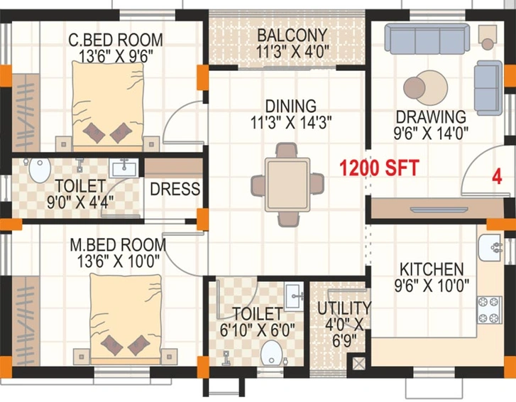 2 BHK Flat in Alpine Satpura in Shankarpally, Hyderabad - Image 833125