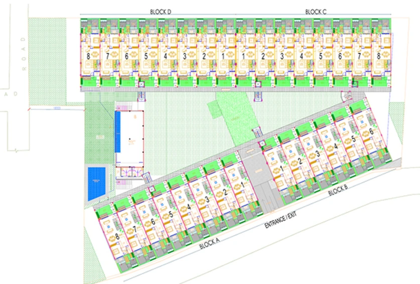 Master Plan of Essem18 Alaya in Sarjapur Road, Bangalore - Image 221962
