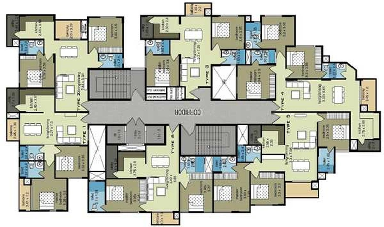 Floor Plan of Kristal Selenite in Sarjapur Road, Bangalore - Image 222015