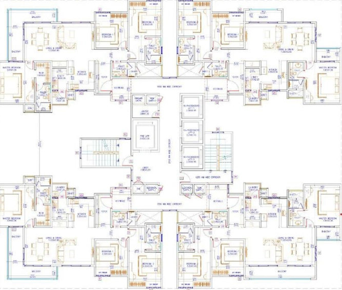 Floor Plan of Nambiar District 25 in Sarjapur Road, Bangalore - Image 222031