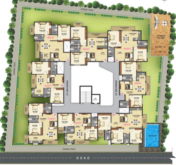 Master Plan of Sai Balaji Elite in Doddakannelli, Bangalore - Image 222062