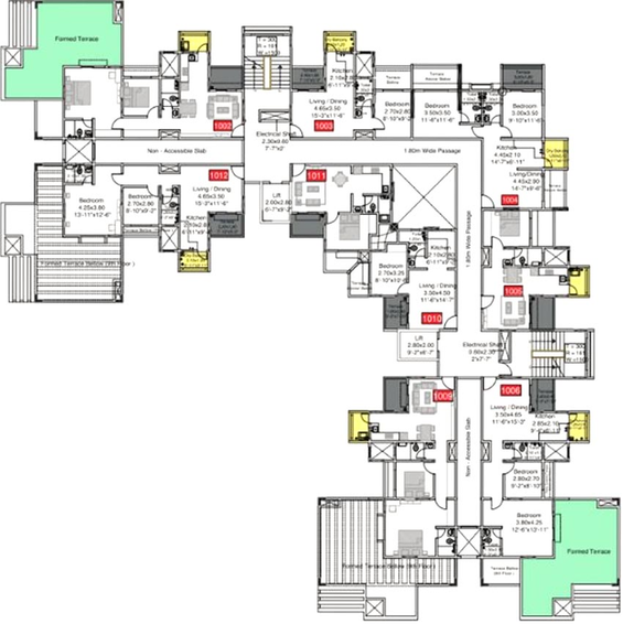 Floor Plan of Arun Aion in Ravet, Pune - Image 222093