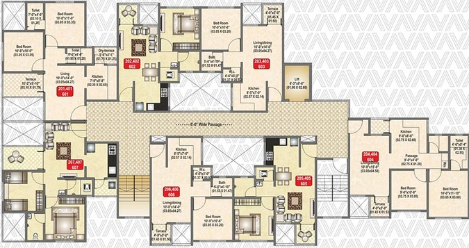 Floor Plan of Arun Viva in Ravet, Pune - Image 222143