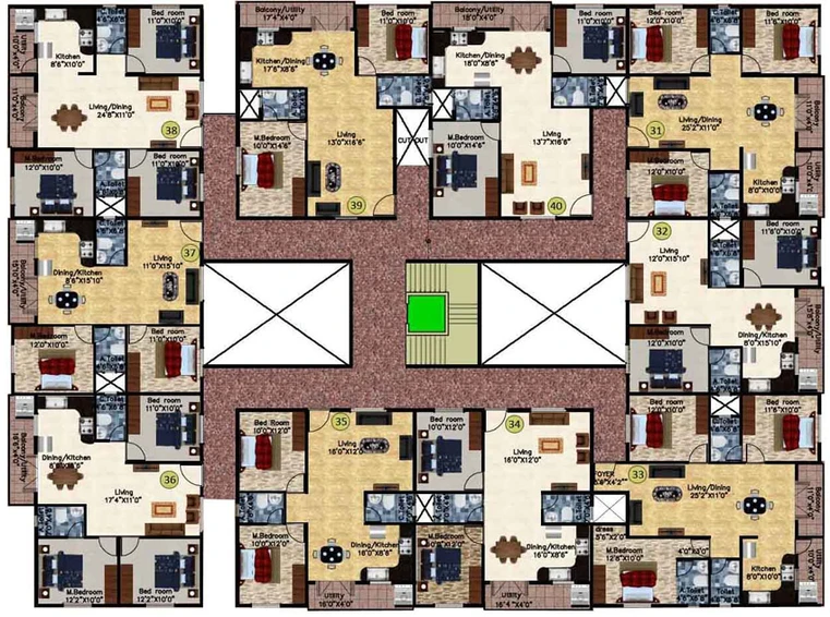Floor Plan of DS Max Sigma in Electronic City, Bangalore - Image 222218