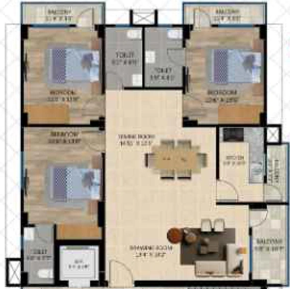 3 BHK Flat in Kumar Raghuvar Complex in Danapur, Patna - Image 832857