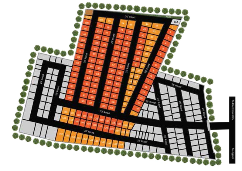 Master Plan of Annciya Samskruti Enclave in Electronic City, Bangalore - Image 222322