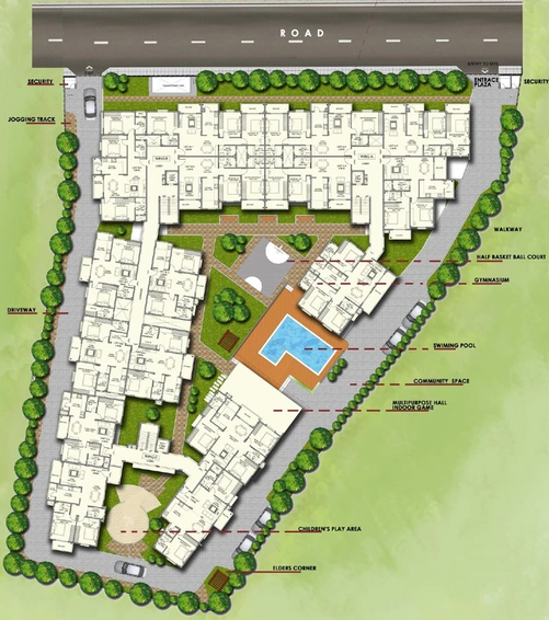 Master Plan of Greenfinch Vallerian in Electronic City, Bangalore - Image 222328