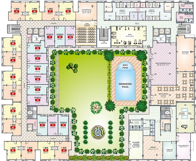 Master Plan of Eternal Manhattan Riviera Phase 2 in Jagatpura, Jaipur - Image 222335