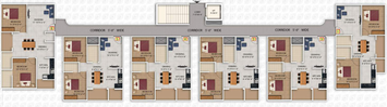 Floor Plan of Saptagiri Maharshi Gokulam in Old Madras Road, Bangalore - Image 222341