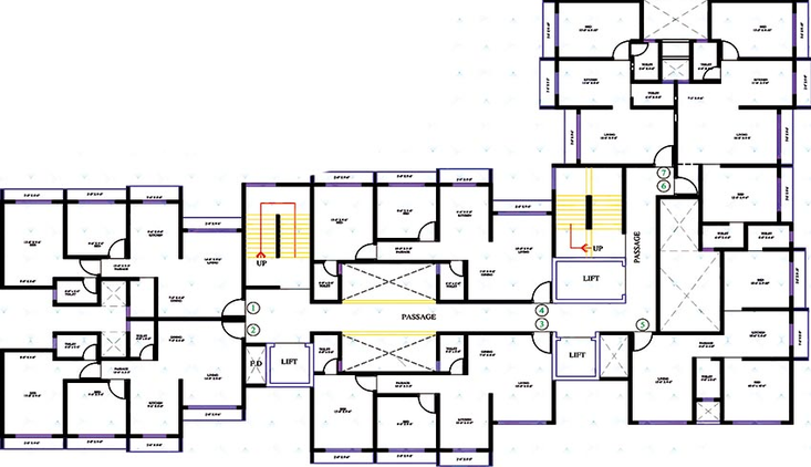 Floor Plan of Raj Ratan Heights in Vasai East, Palghar - Image 222371