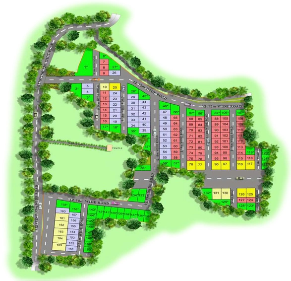 Master Plan of Peninsula Prakruthi in Sarjapur, Bangalore - Image 222381