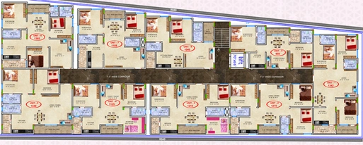 Floor Plan of Sree Sai Amaravathi Icon in Electronic City, Bangalore - Image 222419