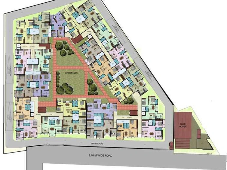 Master Plan of Aakruti Aristo Marvel in Electronic City, Bangalore - Image 222425