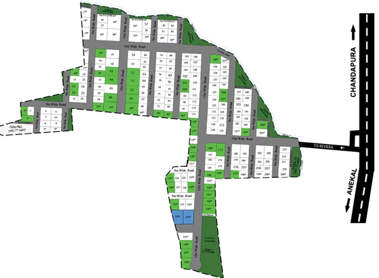 Master Plan of Artha Reviera in Marsur, Bangalore - Image 222434