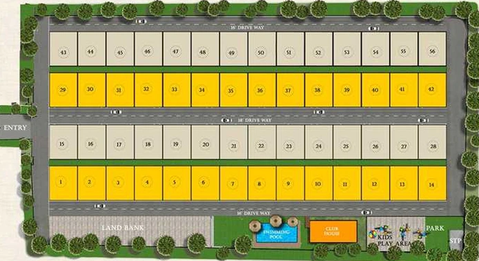 Master Plan of Emerald Exotica in Sarjapur, Bangalore - Image 222451