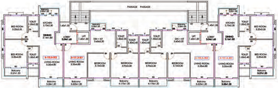 Floor Plan of The Creations Gururatna Heritage in Baner, Pune - Image 119601