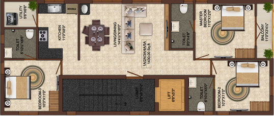 3 BHK Flat in India Sriniketh in Anna Nagar, Chennai - Image 832963