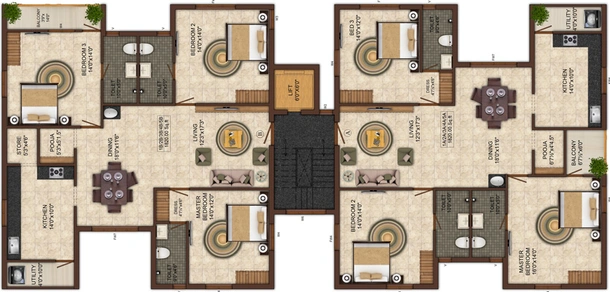 Floor Plan of India Southern Breeze in Anna Nagar, Chennai - Image 222517