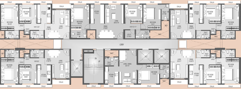 Floor Plan of Swastik Platinum in Vikhroli East, Mumbai - Image 32274