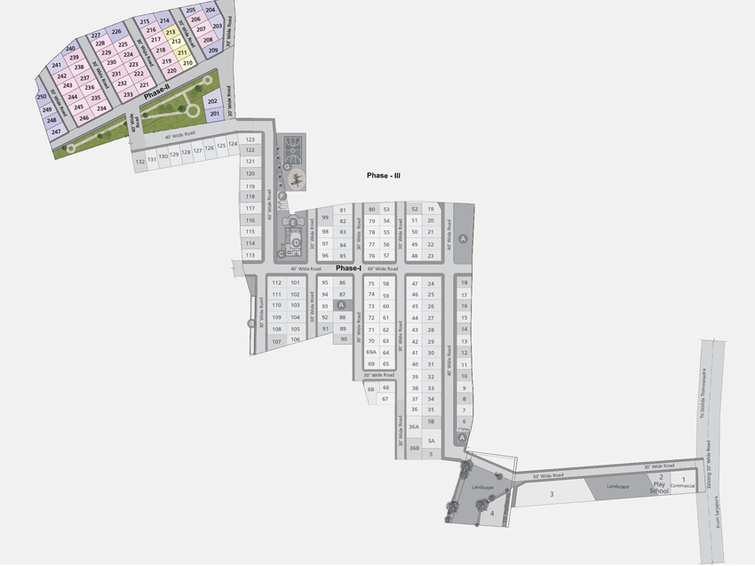 Master Plan of Metropolis Fair Oaks in Sarjapur, Bangalore - Image 222565