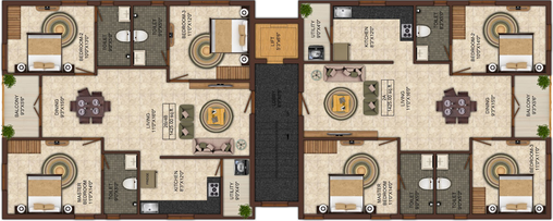 Floor Plan of India Atthi Jaya Nivas in Anna Nagar, Chennai - Image 222587
